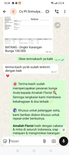 Testimonial Papan Bunga gading serpong