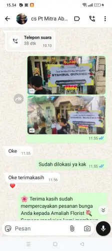 Testimonial Papan Bunga gading serpong